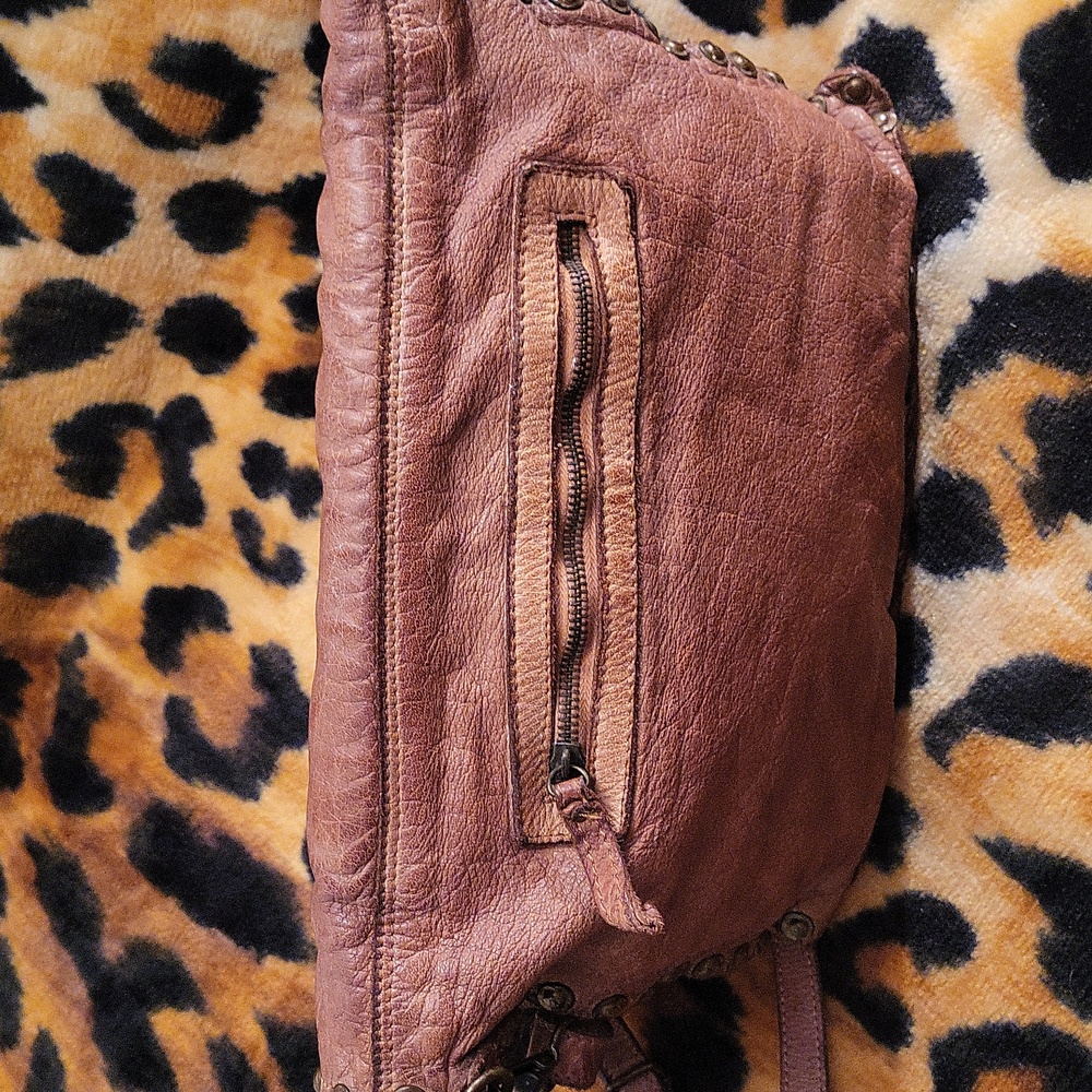 Genuine leather bag from distressed leather,Italy - Picture 4 of 16